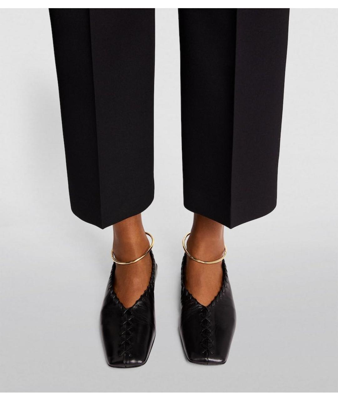 JIL SANDER Черные кожаные туфли, фото 5