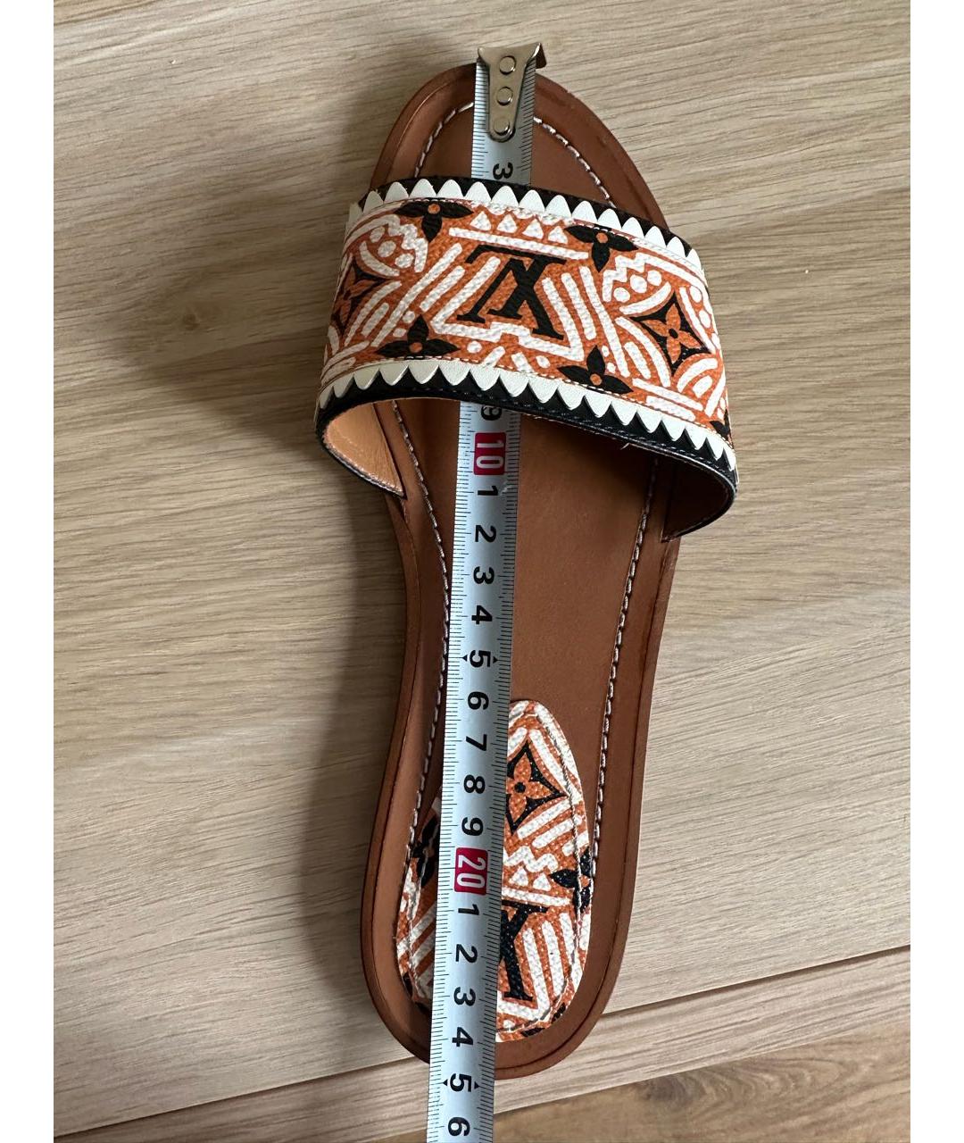 LOUIS VUITTON Мульти кожаные мюли, фото 4