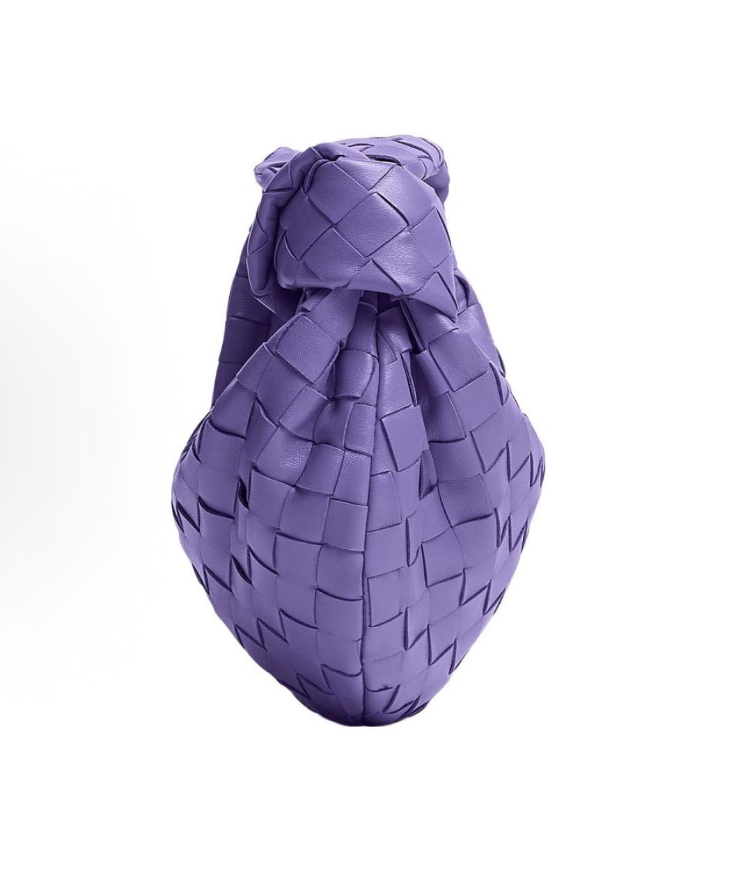 BOTTEGA VENETA Фиолетовая кожаная сумка с короткими ручками, фото 2
