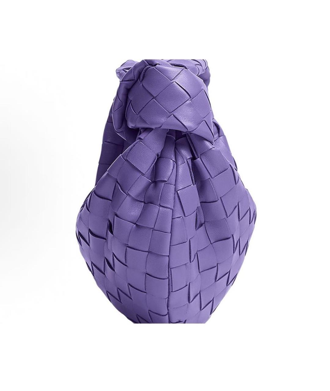 BOTTEGA VENETA Фиолетовая кожаная сумка с короткими ручками, фото 5
