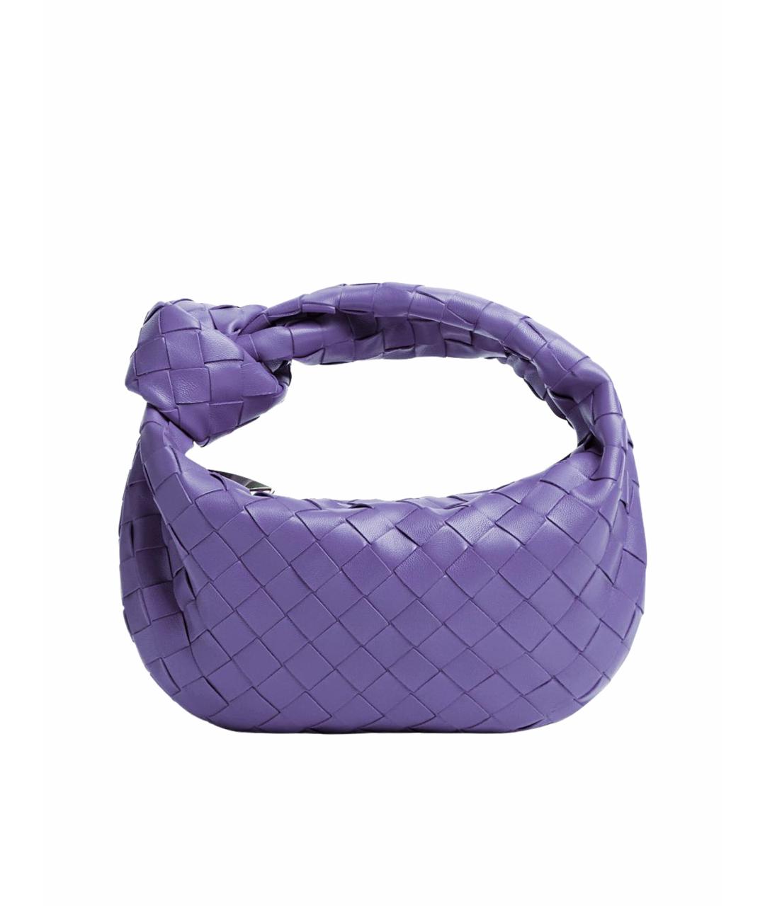 BOTTEGA VENETA Фиолетовая кожаная сумка с короткими ручками, фото 1