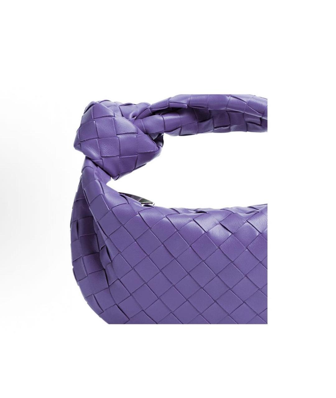 BOTTEGA VENETA Фиолетовая кожаная сумка с короткими ручками, фото 4