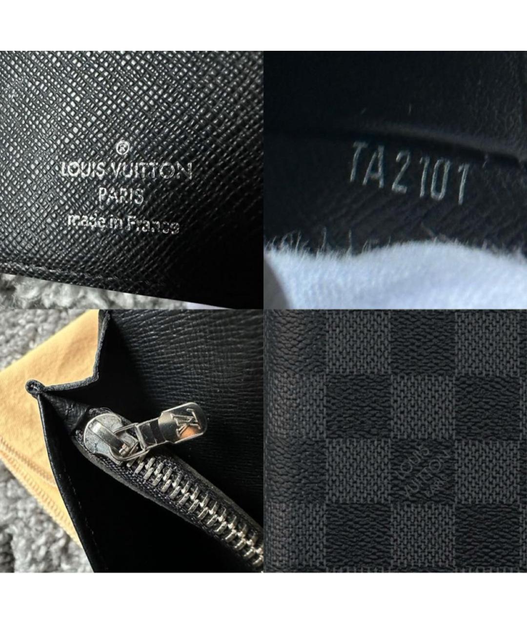LOUIS VUITTON Черный кошелек, фото 2