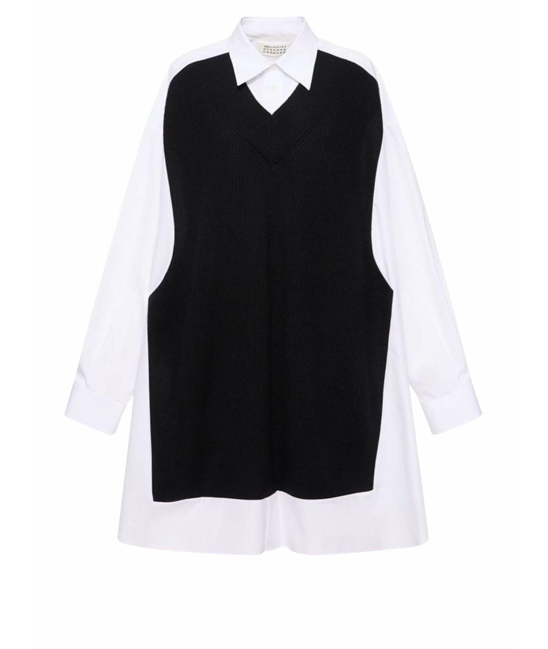 MAISON MARGIELA Белое хлопковое повседневное платье, фото 1