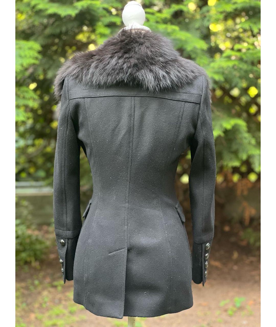 BURBERRY Черное полиамидовое пальто, фото 2