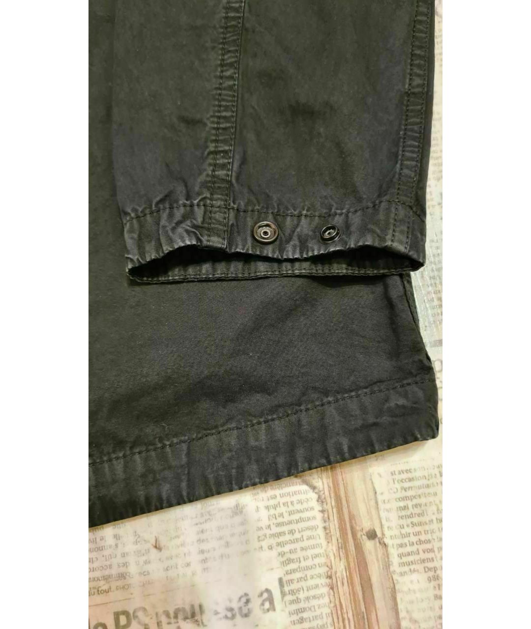 STONE ISLAND Черная хлопковая куртка, фото 5