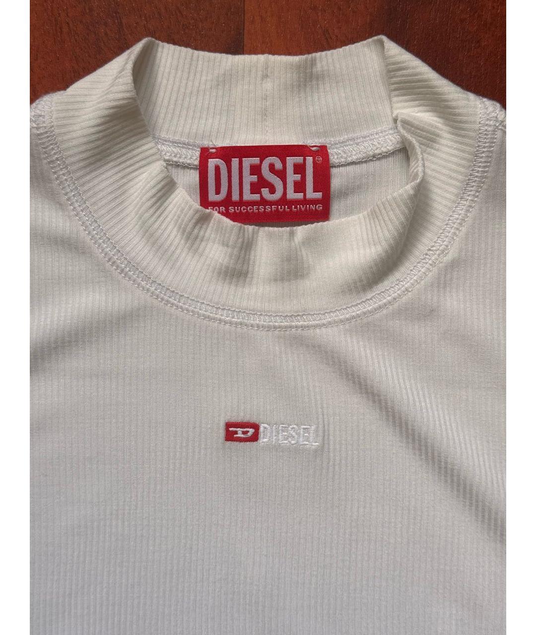 DIESEL Белая вискозная майка, фото 3