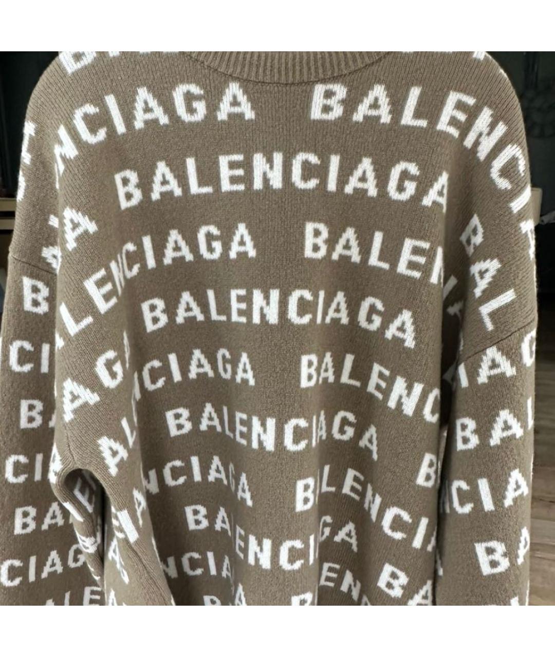 BALENCIAGA Бежевый джемпер / свитер, фото 4
