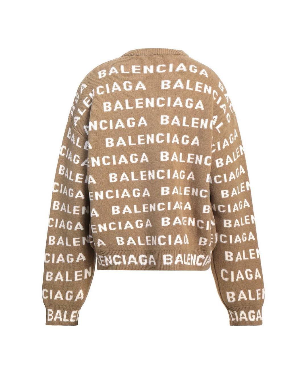 BALENCIAGA Бежевый джемпер / свитер, фото 2