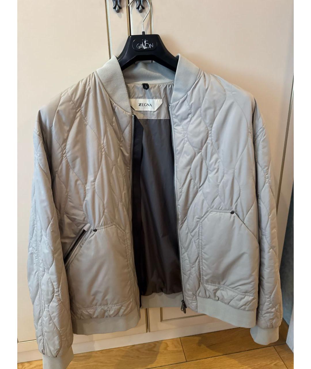 ZEGNA Бежевая полиамидовая куртка, фото 6