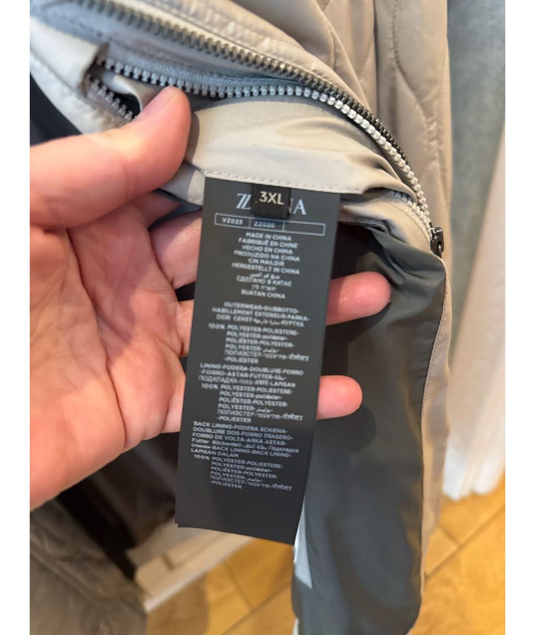 ZEGNA Бежевая полиамидовая куртка, фото 5