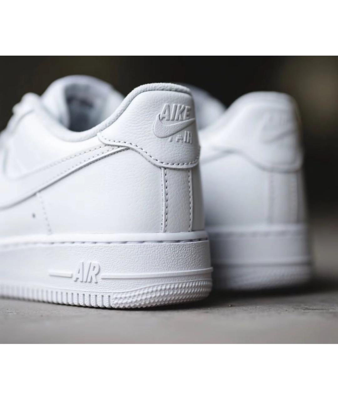 NIKE Белые кеды из искусственной кожи, фото 3