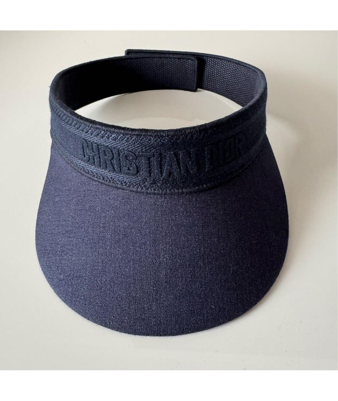 CHRISTIAN DIOR Темно-синяя хлопковая кепка, фото 5