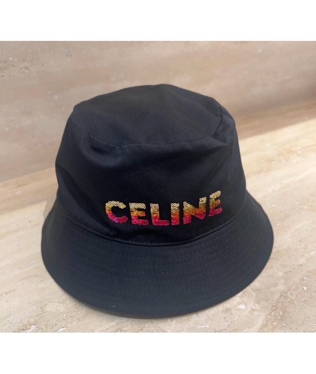 CELINE Черная хлопковая кепка/бейсболка, фото 8