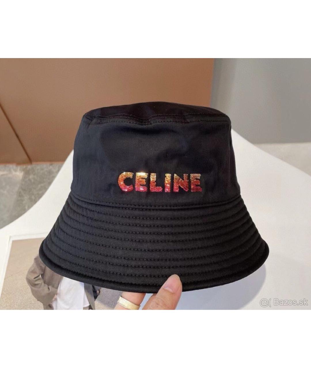 CELINE Черная хлопковая кепка/бейсболка, фото 4