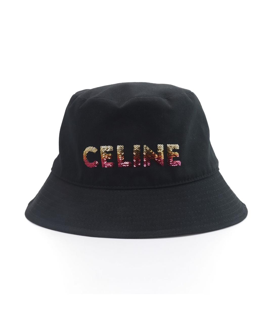 CELINE Черная хлопковая кепка/бейсболка, фото 1