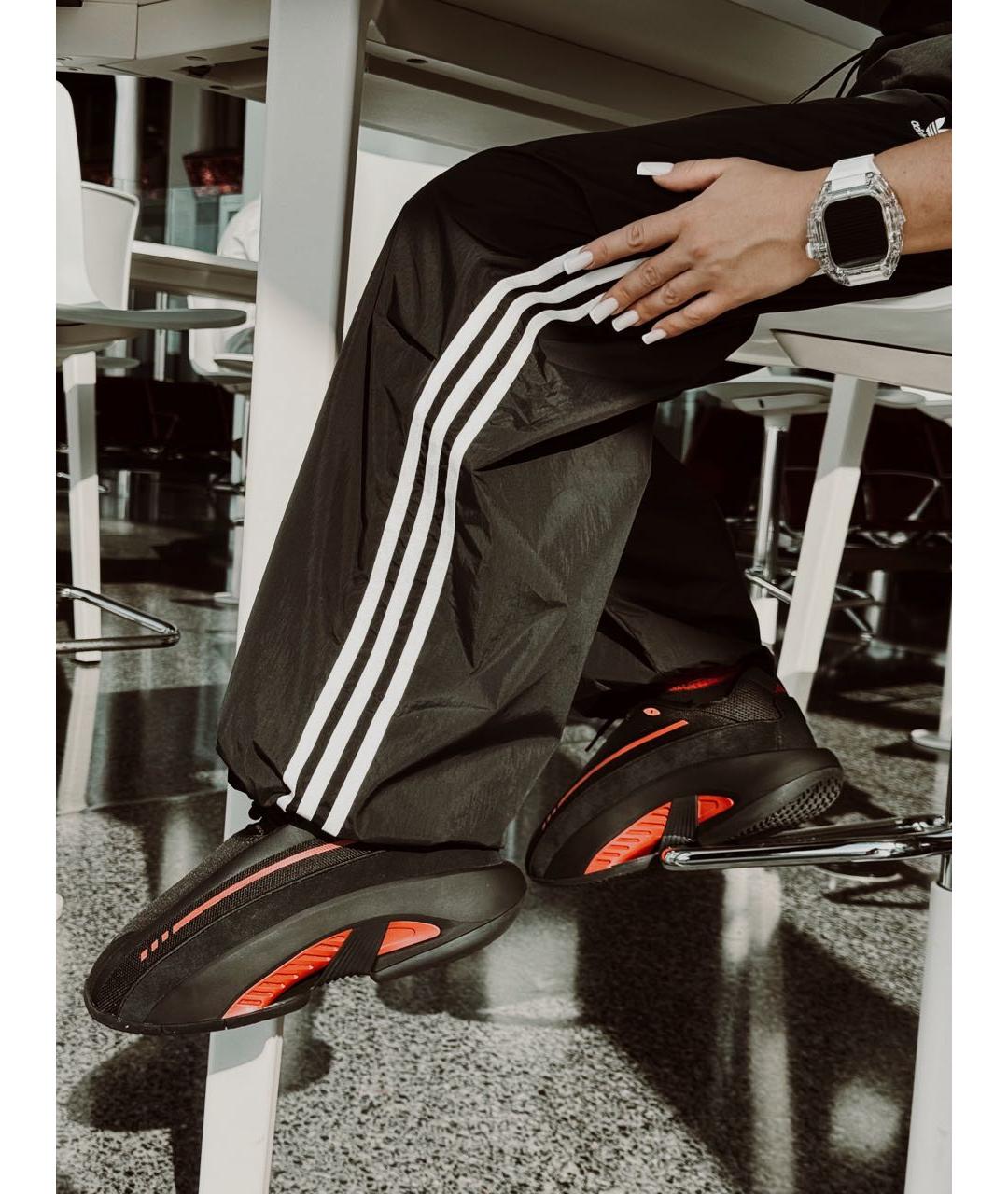 ADIDAS Черные нубуковые кроссовки, фото 2