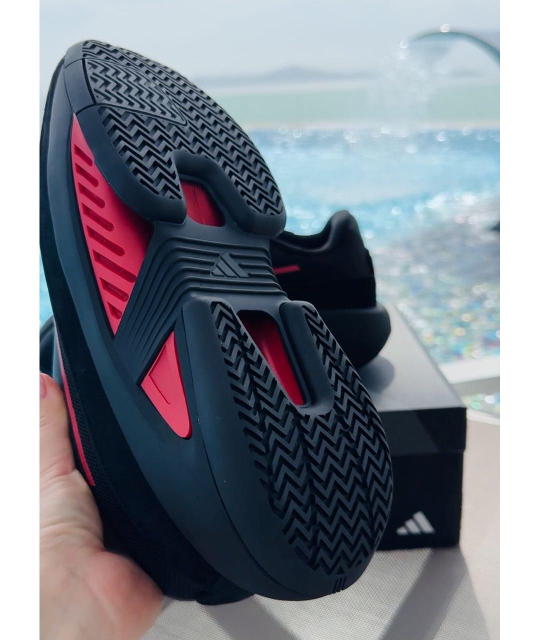 ADIDAS Черные нубуковые кроссовки, фото 6