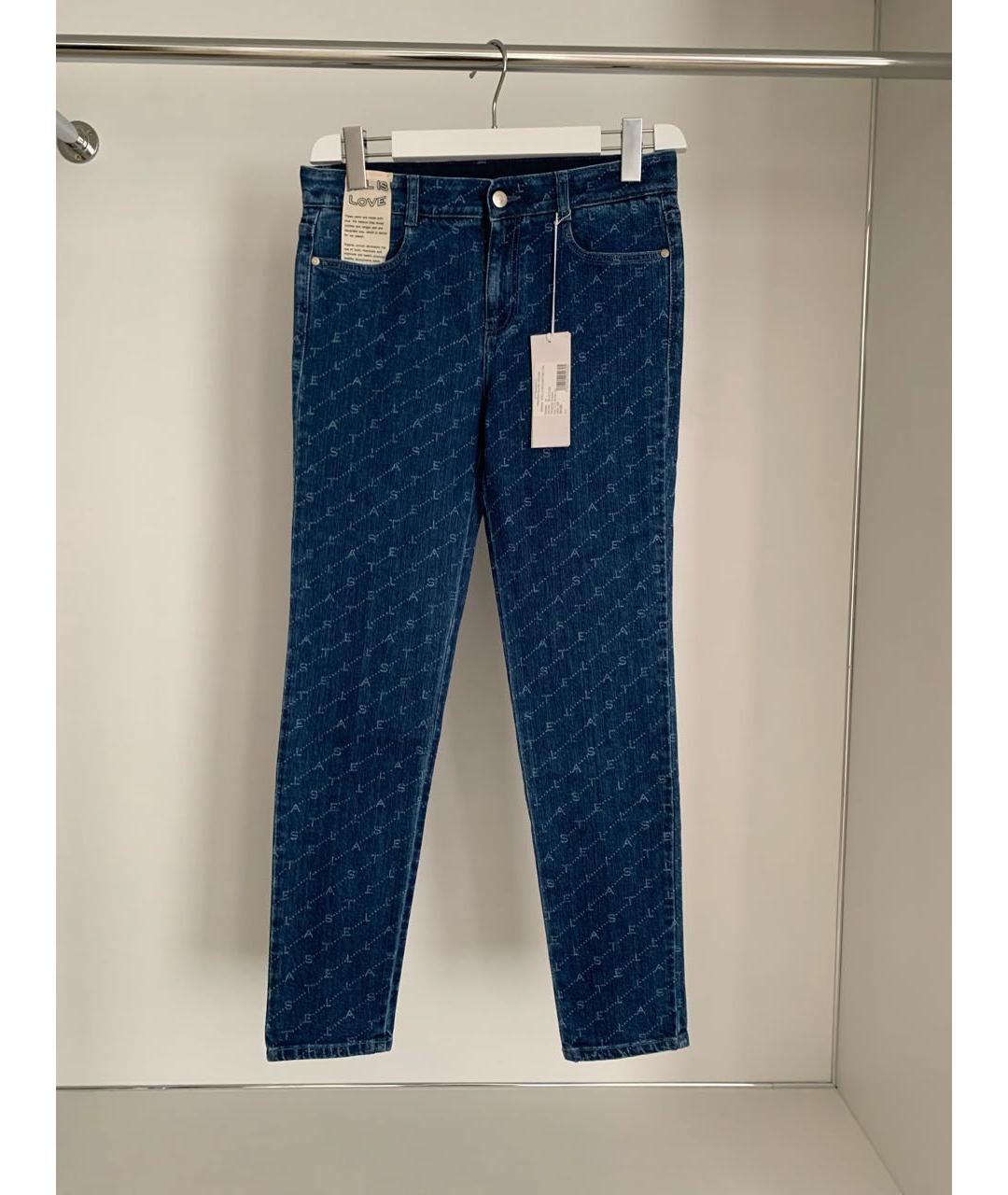STELLA MCCARTNEY Синие хлопковые прямые джинсы, фото 6