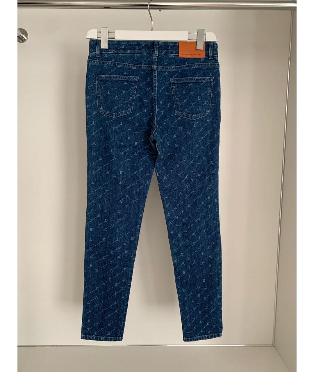 STELLA MCCARTNEY Синие хлопковые прямые джинсы, фото 2