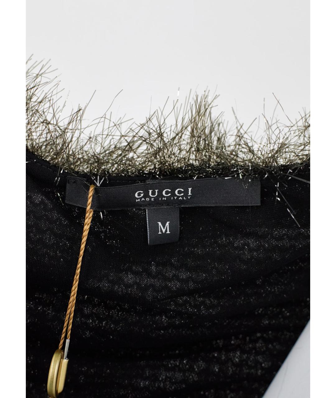 GUCCI Черная полиамидовая майка, фото 3