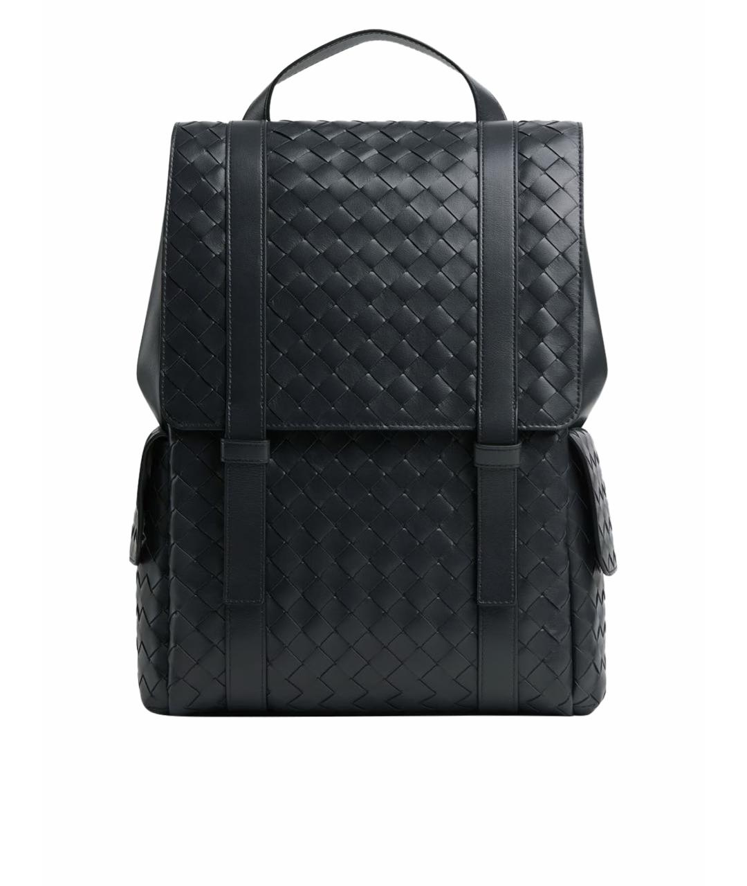 BOTTEGA VENETA Черный кожаный рюкзак, фото 1