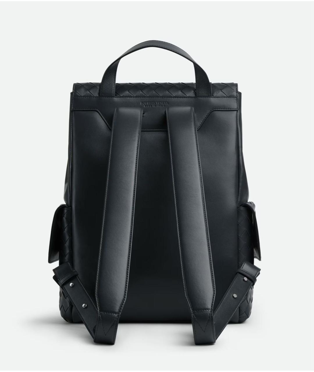 BOTTEGA VENETA Черный кожаный рюкзак, фото 3