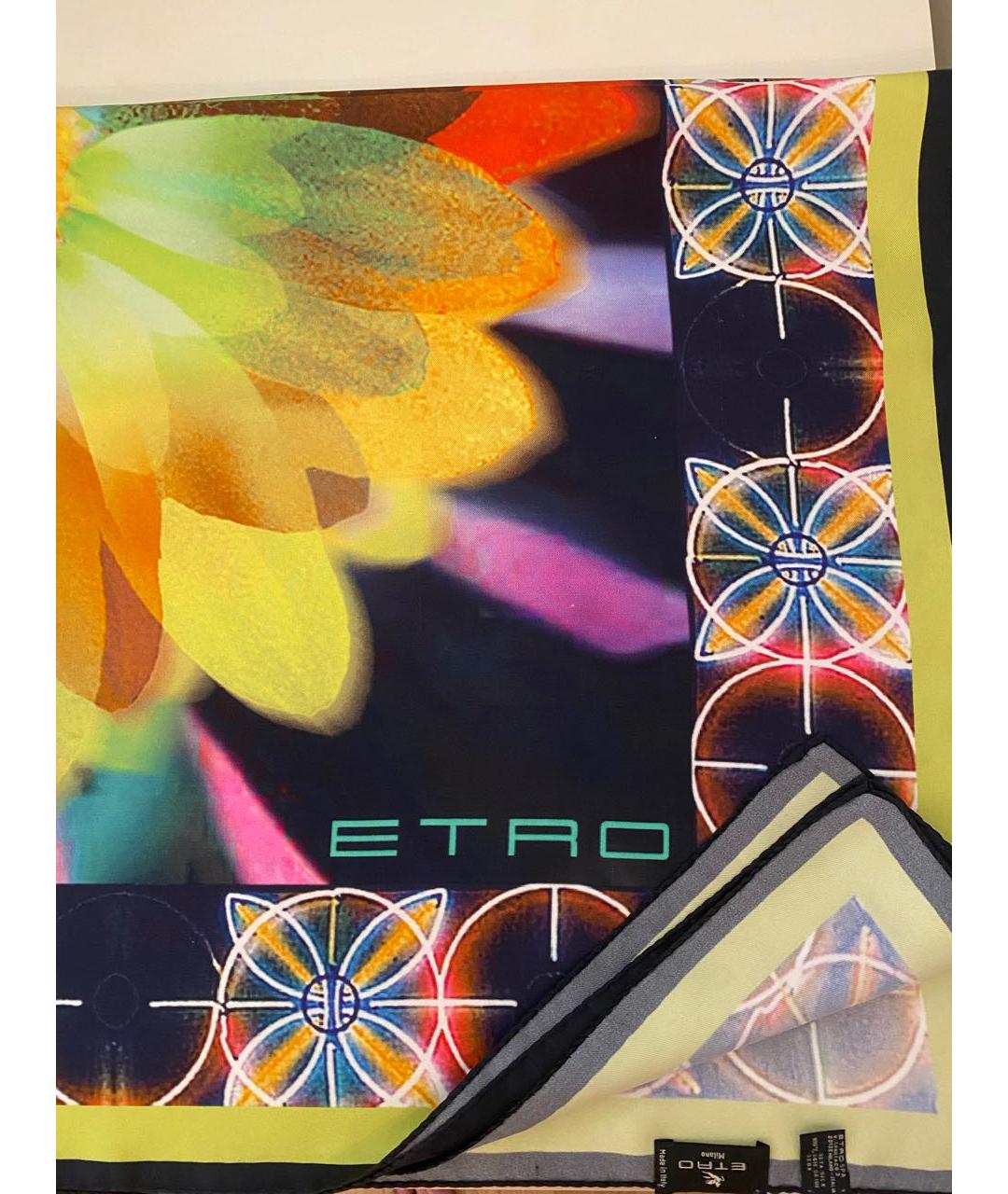 ETRO Мульти шелковый платок, фото 7