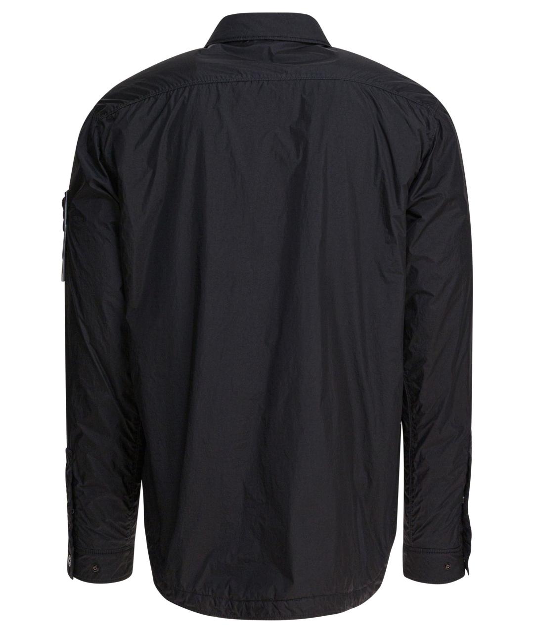 STONE ISLAND Черная полиамидовая куртка, фото 2