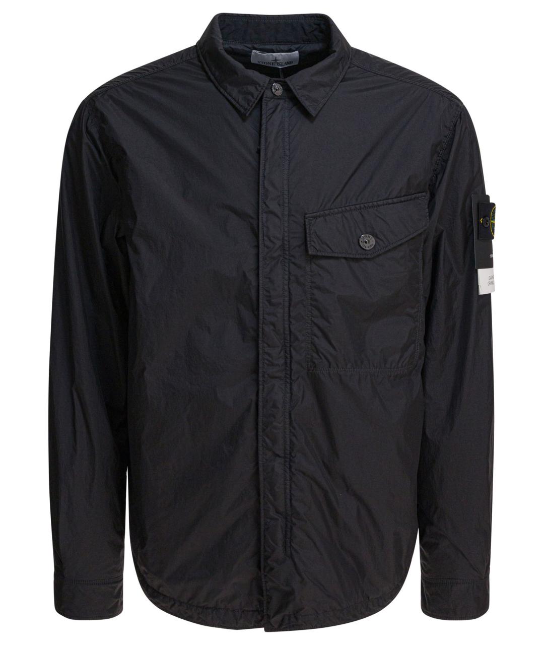 STONE ISLAND Черная полиамидовая куртка, фото 1