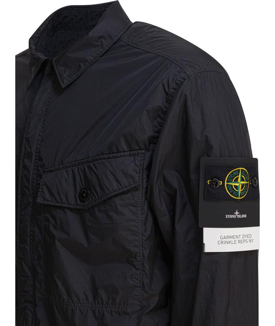 STONE ISLAND Черная полиамидовая куртка, фото 4