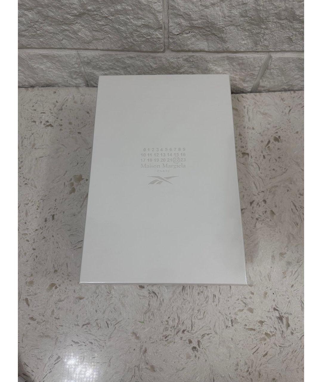 MAISON MARGIELA Белые замшевые низкие кроссовки / кеды, фото 6