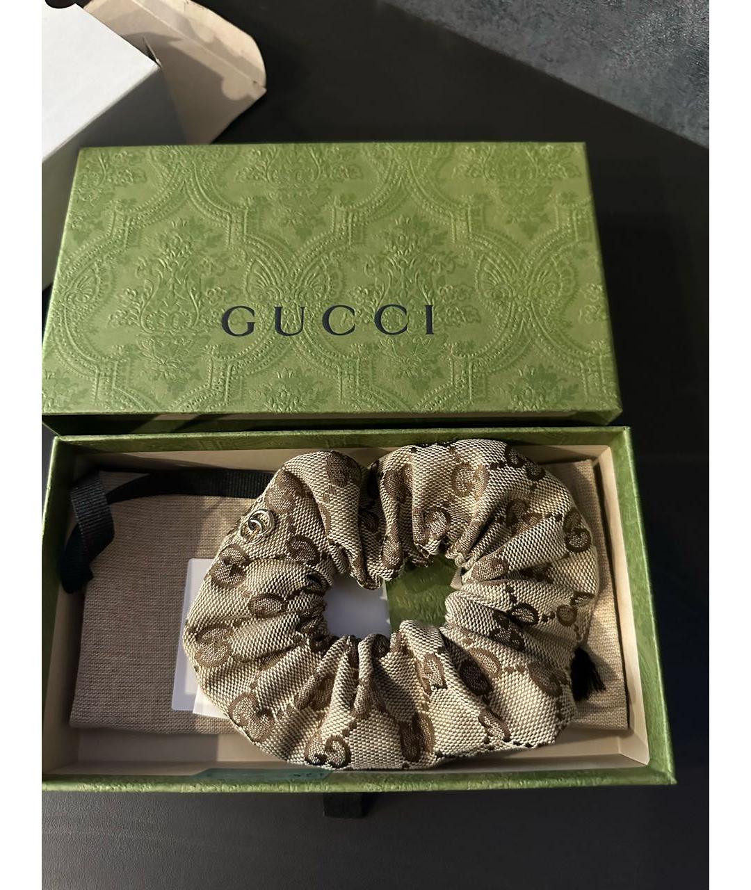 GUCCI Коричневая резинка, фото 4