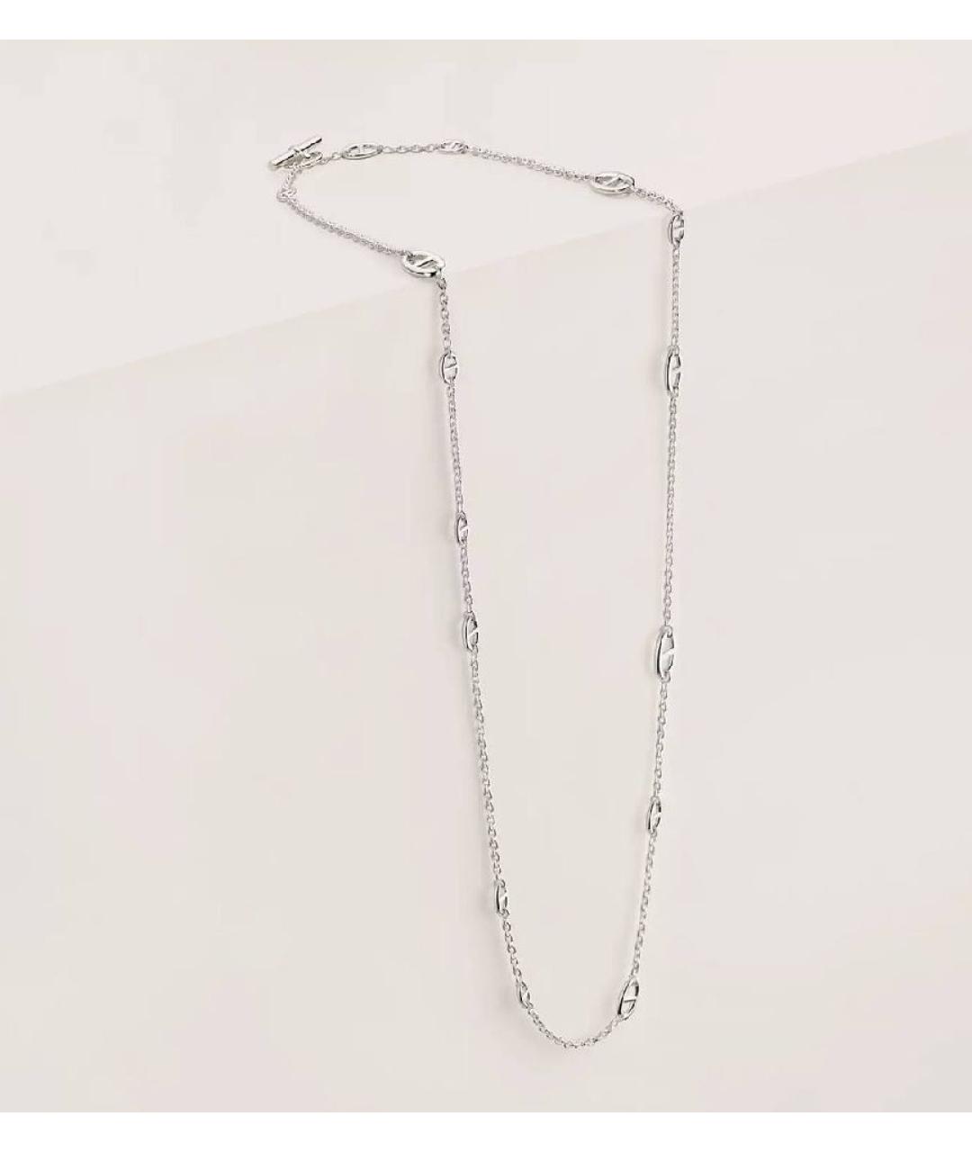 HERMES Серебряное серебряное колье, фото 4