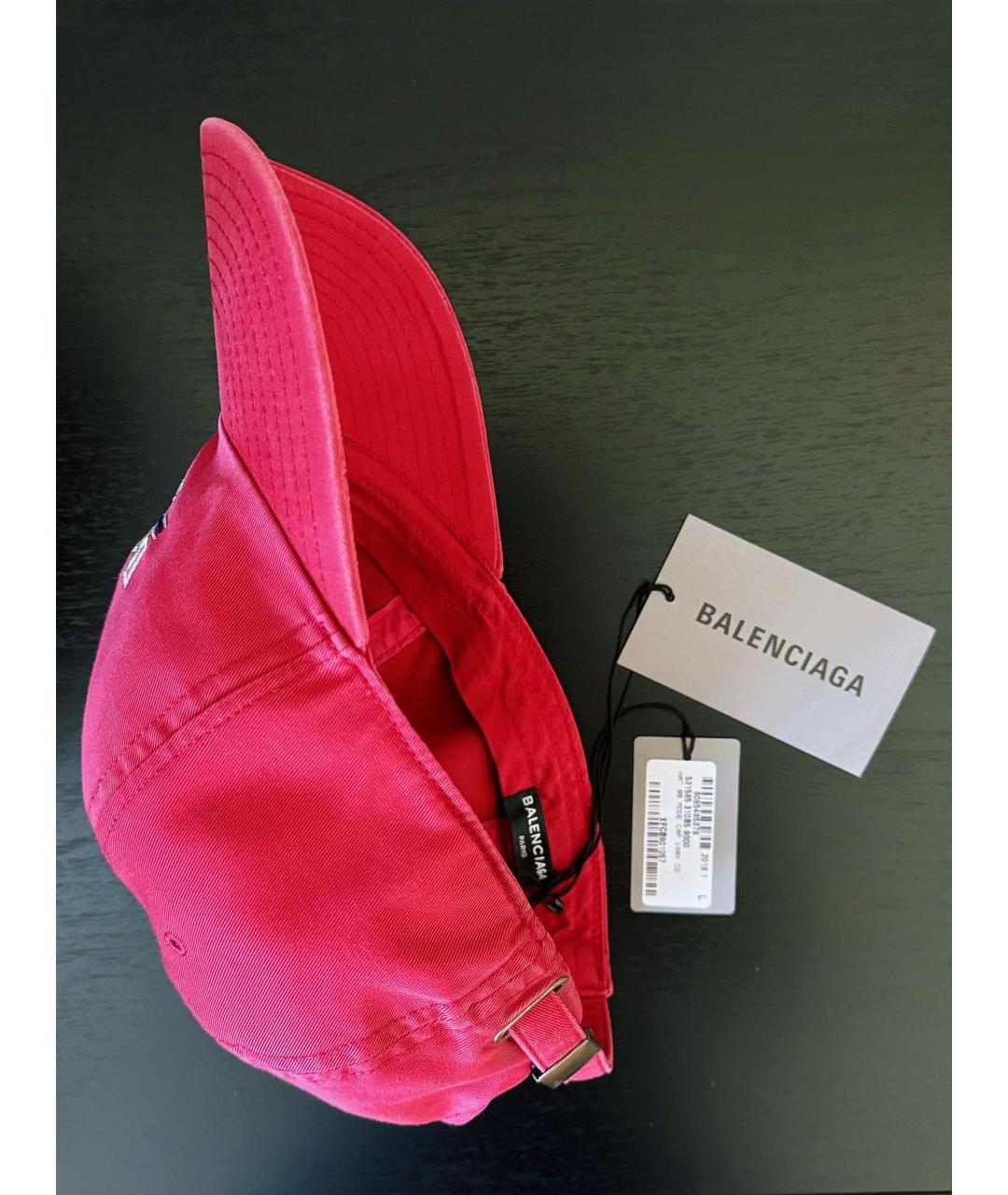 BALENCIAGA Красная хлопковая кепка/бейсболка, фото 5