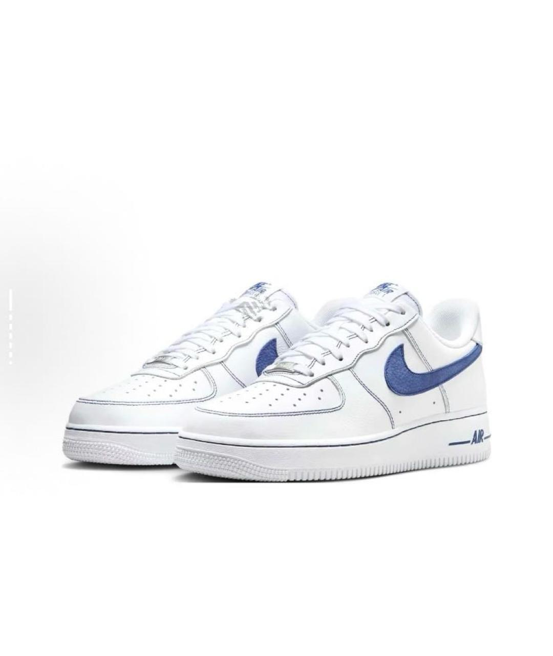 NIKE Белые кожаные низкие кроссовки / кеды, фото 4