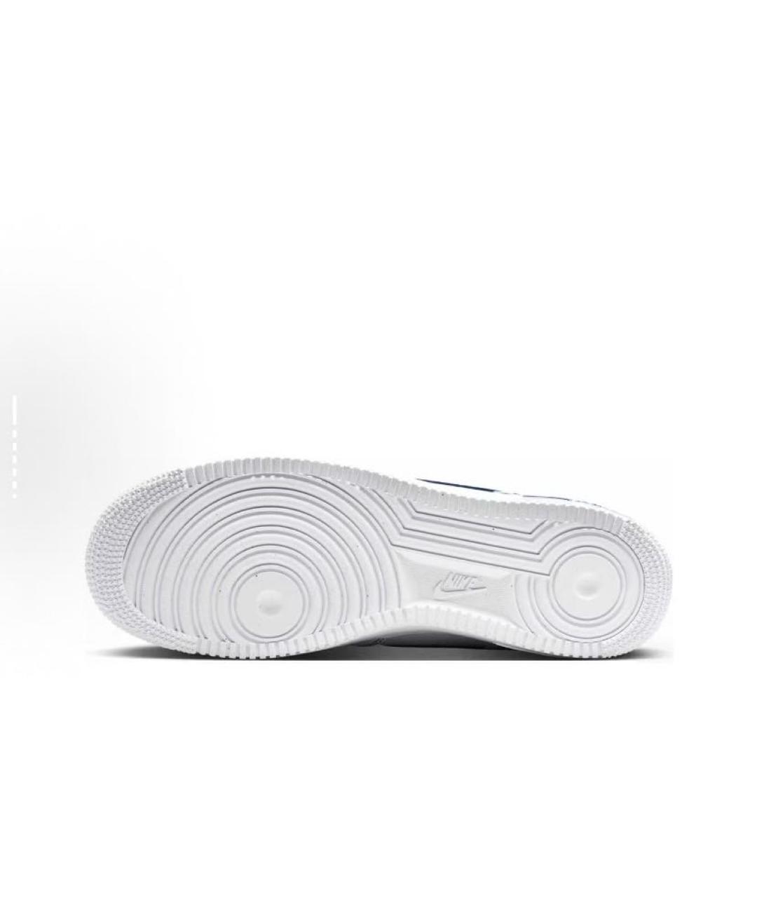NIKE Белые кожаные низкие кроссовки / кеды, фото 6