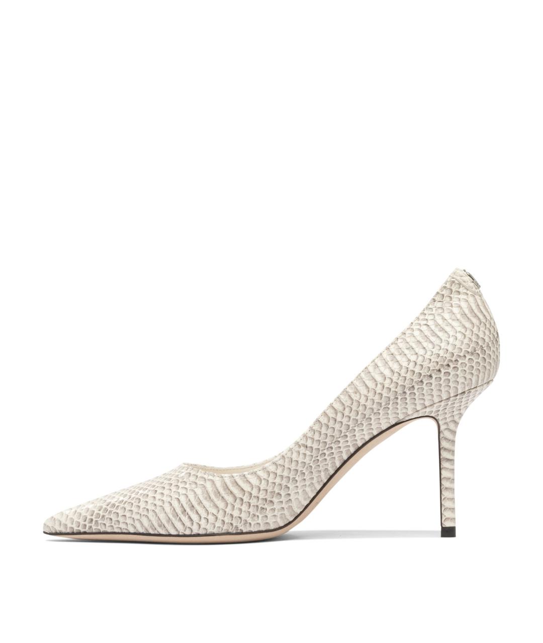 JIMMY CHOO Бежевые кожаные туфли, фото 3