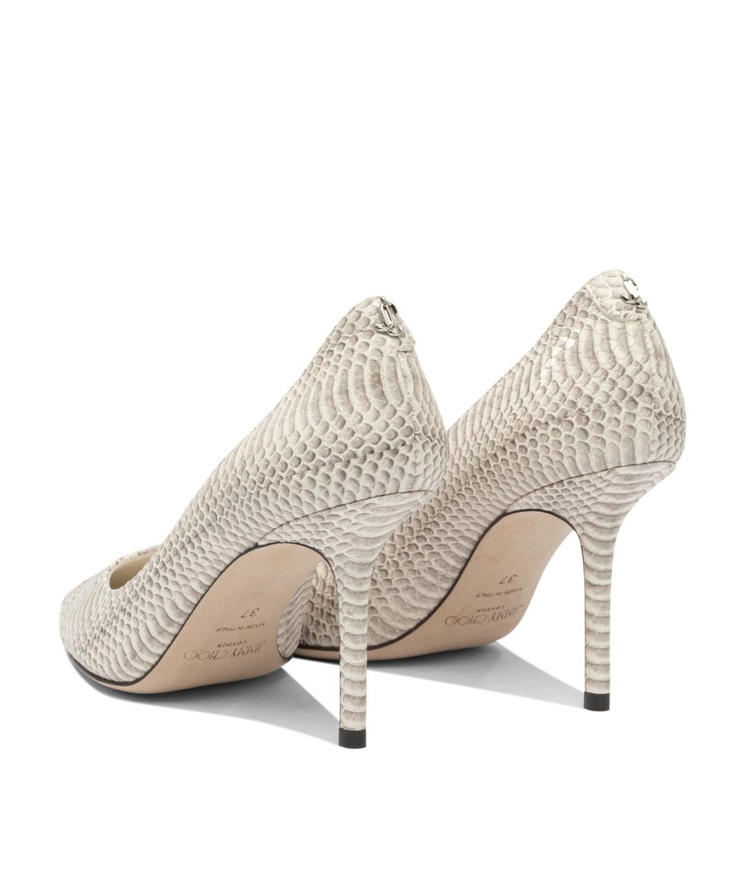 JIMMY CHOO Бежевые кожаные туфли, фото 4