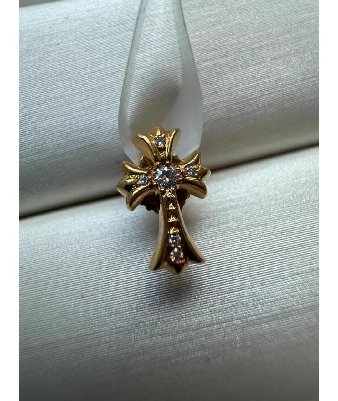 CHROME HEARTS Серьги из желтого золота, фото 5