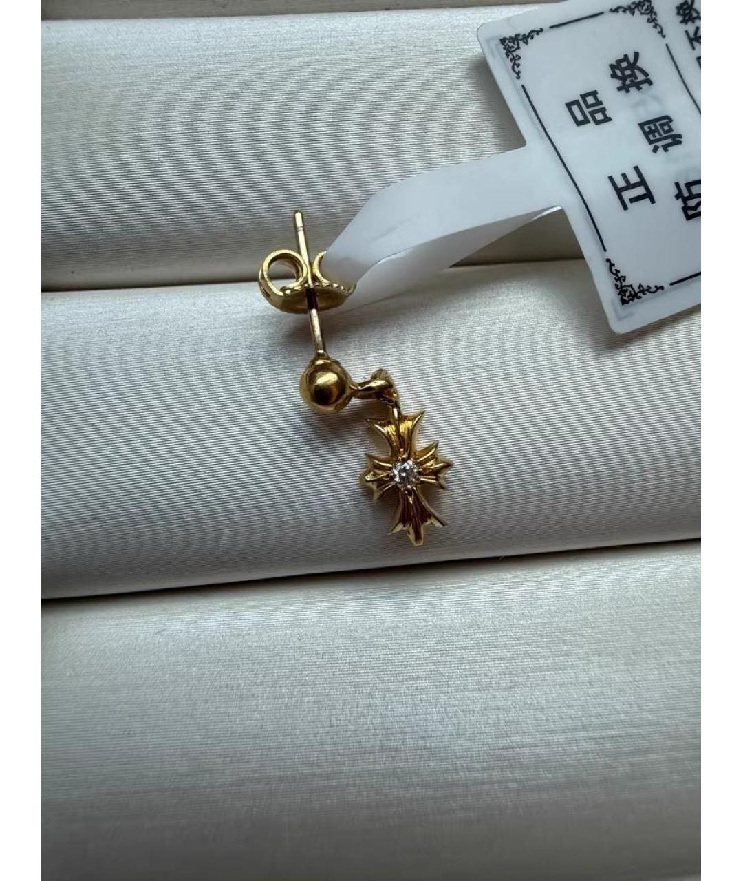 CHROME HEARTS Серьги из желтого золота, фото 3