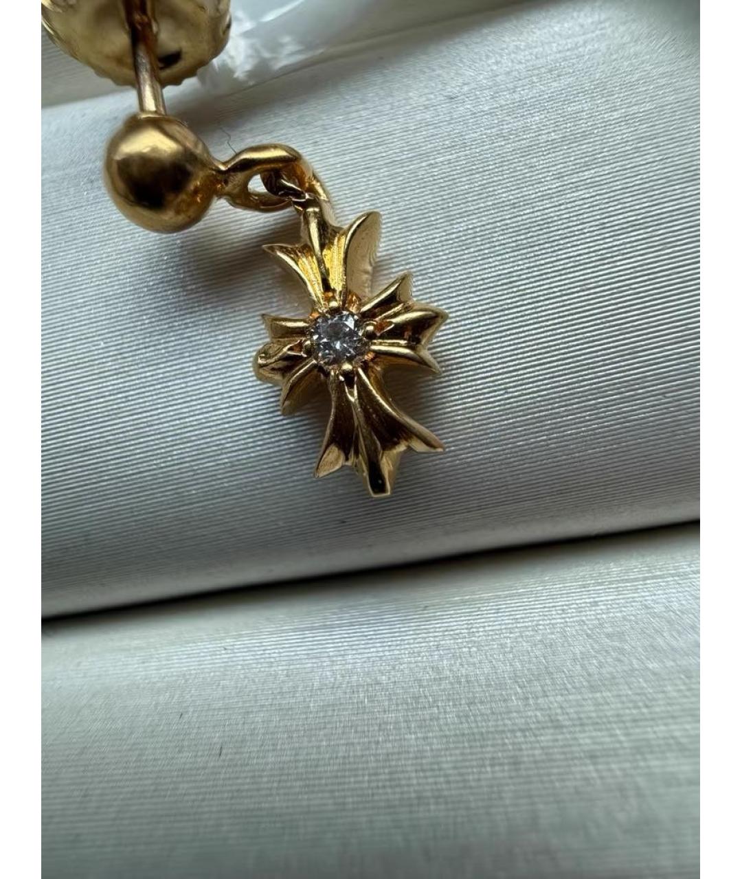 CHROME HEARTS Серьги из желтого золота, фото 2