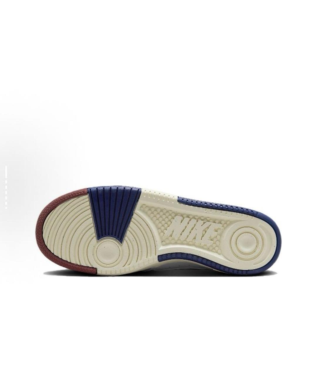 NIKE Белые кожаные низкие кроссовки / кеды, фото 6