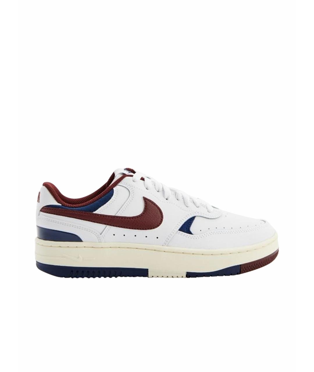 NIKE Белые кожаные низкие кроссовки / кеды, фото 1