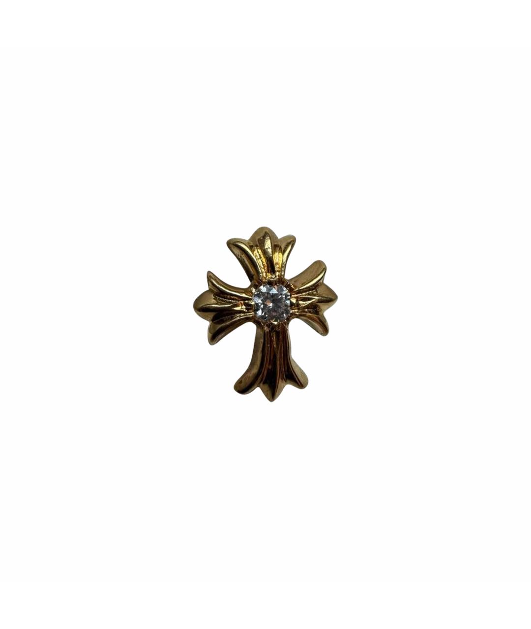 CHROME HEARTS Серьги из желтого золота, фото 1