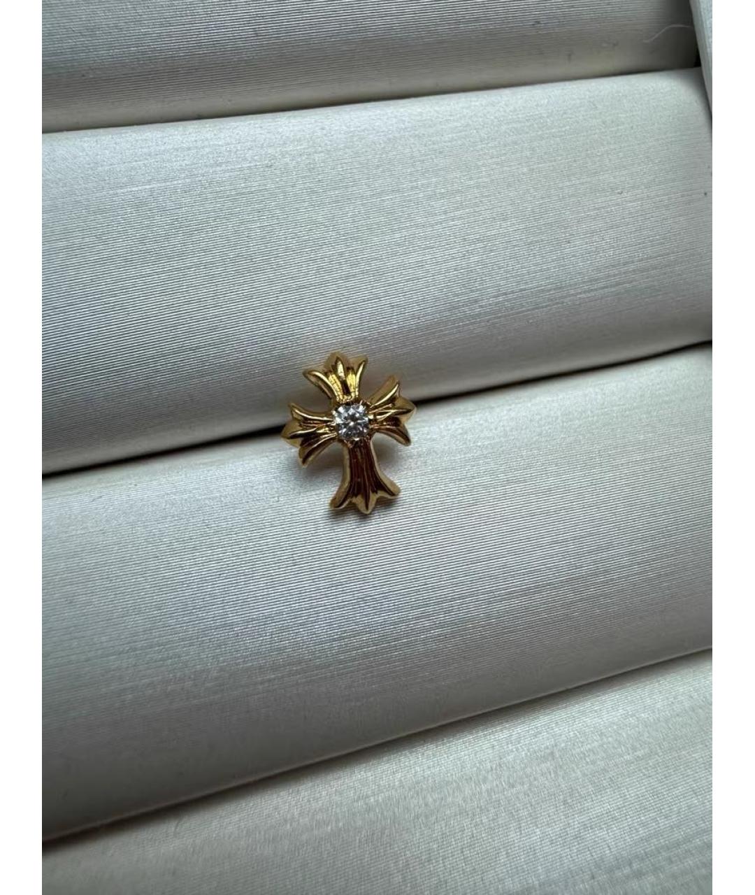 CHROME HEARTS Серьги из желтого золота, фото 2