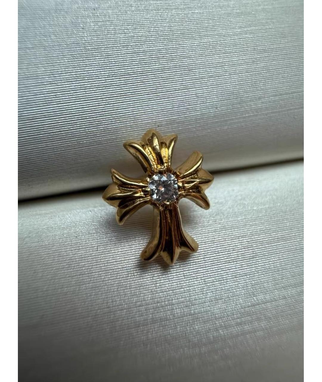 CHROME HEARTS Серьги из желтого золота, фото 3