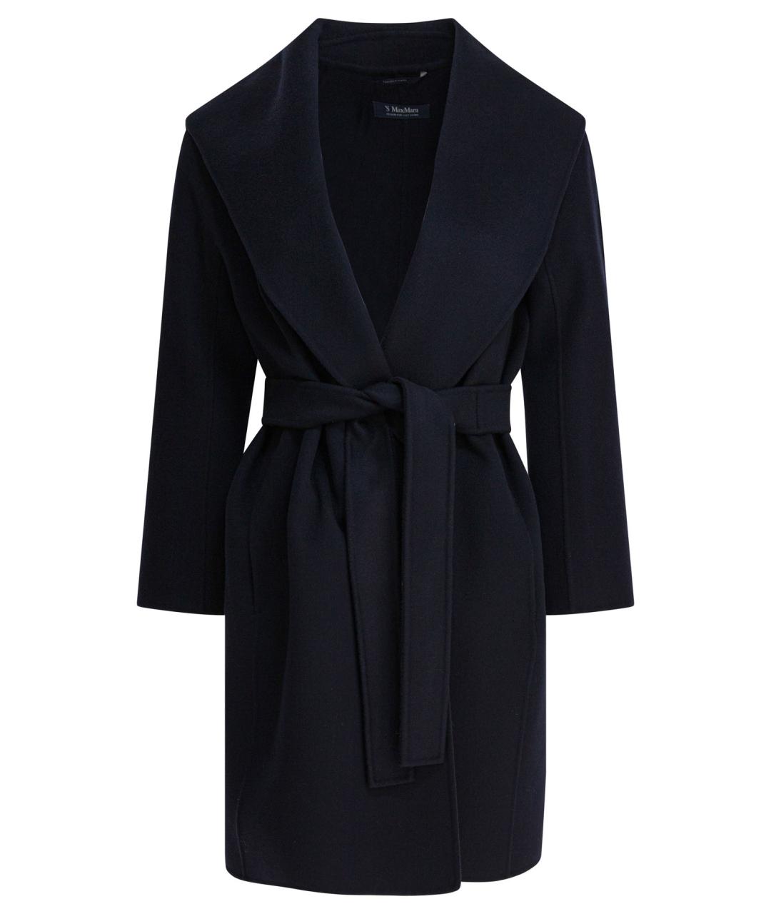 'S MAX MARA Синее шерстяное пальто, фото 1