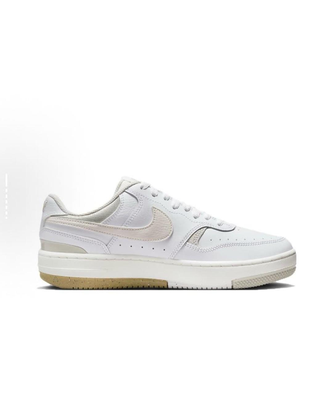 NIKE Белые кожаные низкие кроссовки / кеды, фото 8
