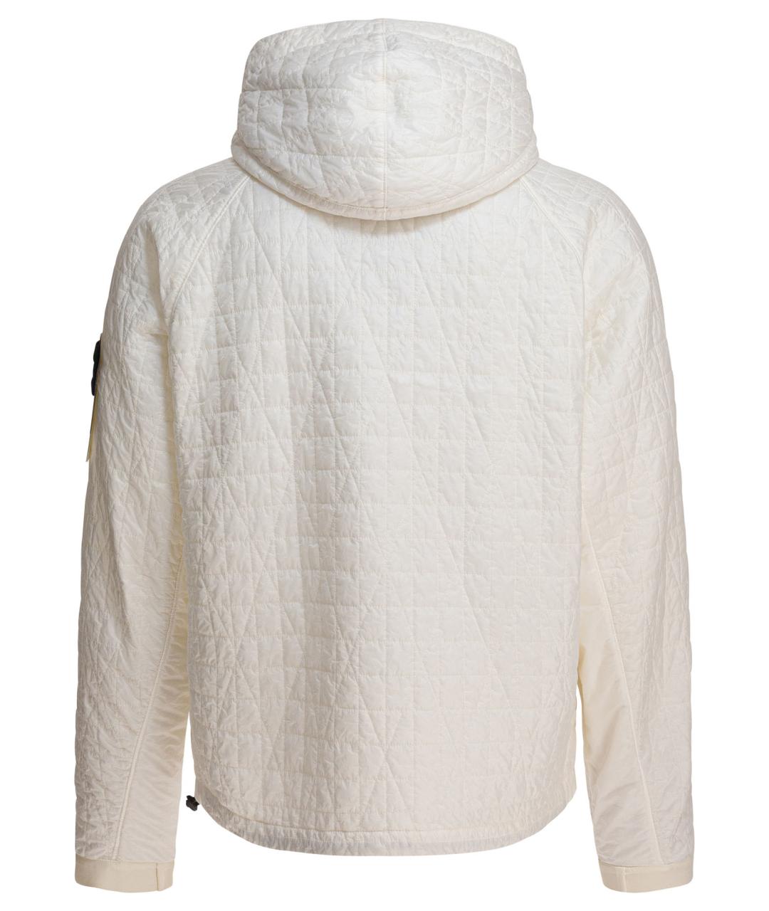 STONE ISLAND Белая полиамидовая куртка, фото 2